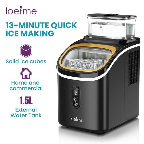 Automatic 1.5L Ice Maker Countertop Machine Ice Cube Maker with Self-Cleaning UK