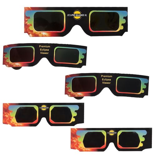 solar eclipse viewing glasses x 5 premium eclipse viewers — image 2