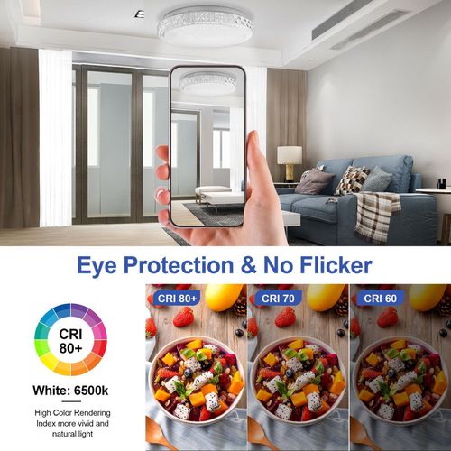 Round LED Ceiling Light Panel Down Lights Bathroom Kitchen Living Room Wall Lamp — image 10