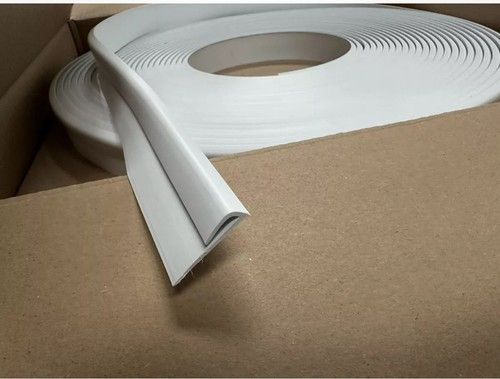 White Flexible PVC Capping Strip Coil – Vinyl Flooring Edge Trim - 10m,15m,25m