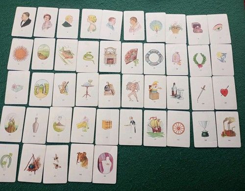 RARE 1923 Teuila Fortune Telling Cards- All 45 Cards - Isobel Field Strong Cards