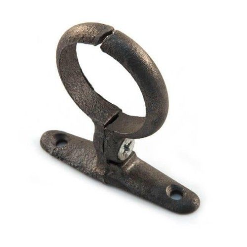 BLACK MALLEABLE IRON SCHOOLBOARD PIPE CLIP      ** READ DESCRIPTION **