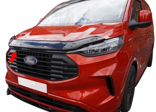 🇬🇧 Ford Transit Custom 2023+ Bonnet Guard Stone Deflector Protector Bra Black — image 4