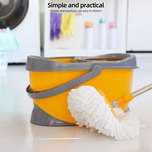 5Pcs Durable Plastic Mop Bucket Pole for Home Use Silver Mop Cleaning Tool — image 11