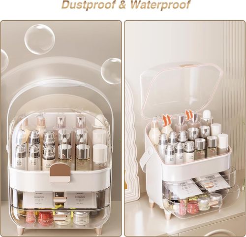 Cosmetics Vanity Organizer Drawer Storage Box Lipstick Brush Holder Display Case — image 8