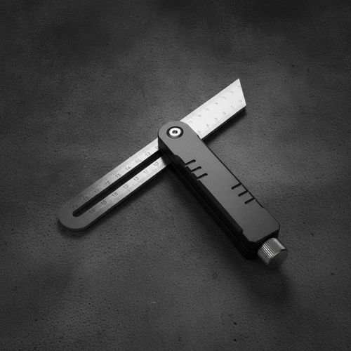 Adjustable Angle Ruler Aluminum Alloy Angle Measuring Ruler Double-Sided — image 8