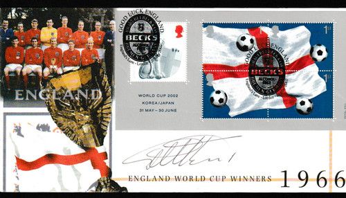 2002 ENGLAND WORLD CUP WINNERS COVERS INDIVIDUALLY HAND SIGNED BY THE 1966 TEAM