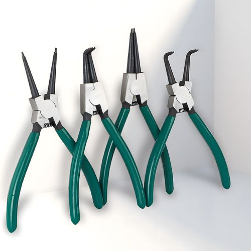 4PC 7" Circlip Pliers Set Internal External Bent Straight Ring Remover Retaining — image 2