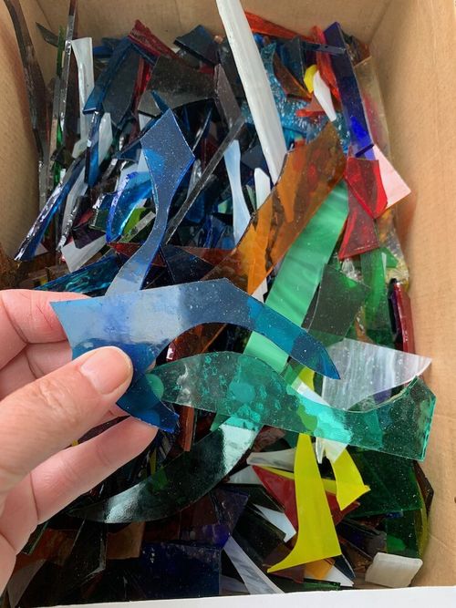 Stained Glass Offcuts Suitable For Mosaics — image 3