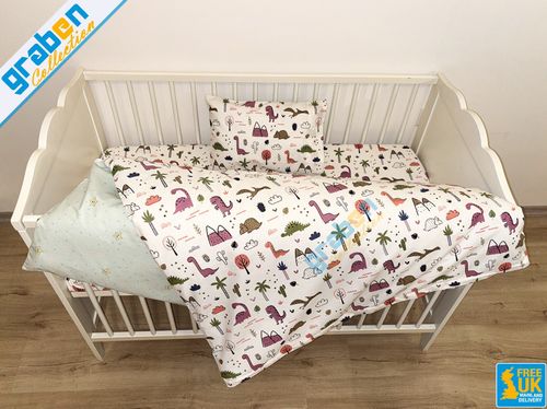 100% COTTON BEDDING SET FOR Toddler Bed Cot Bed Duvet Cover&Pillowcase 120x150cm — image 18