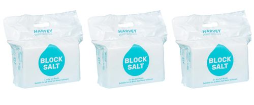 Harvey's Water Softener Block Salt for all Water Softeners UK 3 Bags = 6 x 4kg — image 1