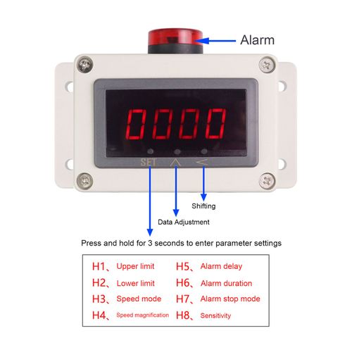 Motor TacHometer Magnetic Induction Hall Sensor Digital RPM Speed Meter☚ — image 21