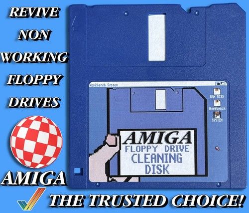 3.5" FLOPPY DISK DRIVE CLEANER - AMIGA -INTERNAL/EXTERNAL FLOPPY DRIVE SERVICE-