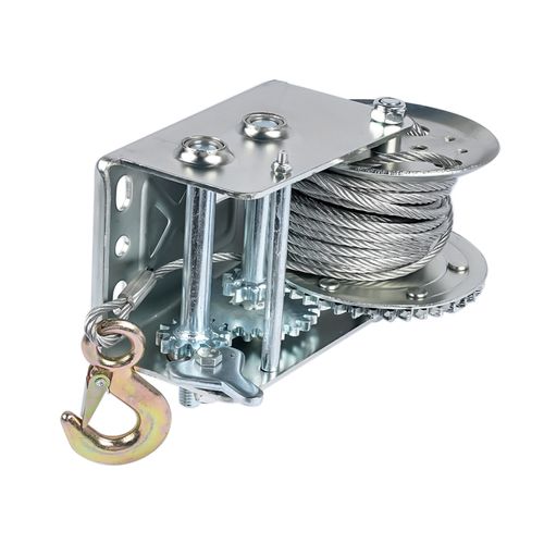 2500 lbs Hand Winch Boat Winch with 10m Steel Wire Rope Diameter 5 mm 32ft cable — image 8