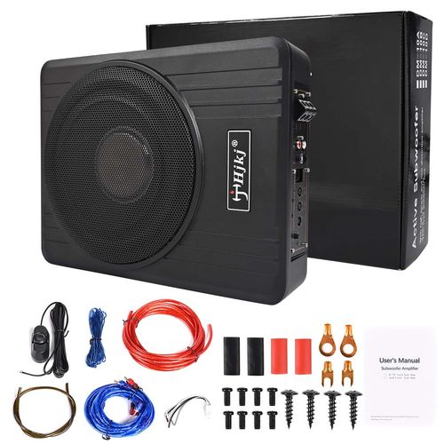 12V 10" 600W Car Subwoofer Active Underseat Bass Box Audio Sub Speaker Amplifier — image 21