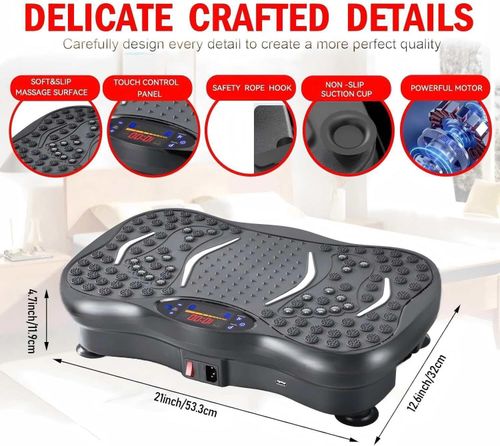 Power Vibration Plate Vibrating Machine Platform Exercise Body Shaker Massager — image 6