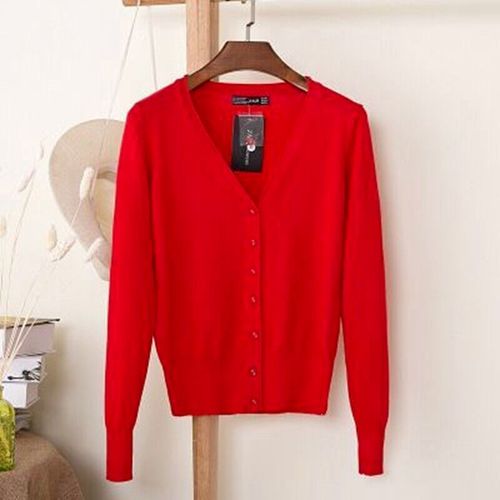 Womens Cardigan Long Sleeve Ladies Knitted Top Outwear Cardigans Plus Size 8-24 — image 1
