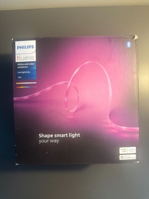 Philips Hue Indoor 10FT Smart LED Solo lightstrip Base Kit - 1 Pack - Control
