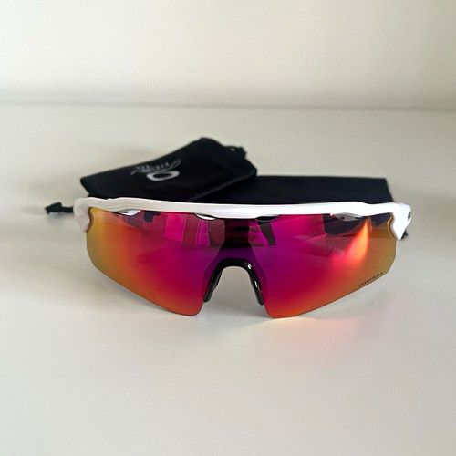 Oakley Radar EV Path Cycling Wrap Sunglasses Multicolour Mirrored Lens White