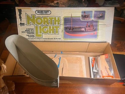 Caldercraft North Light Clyde Puffer Steam Coaster Boat Kit 1:32 Scale