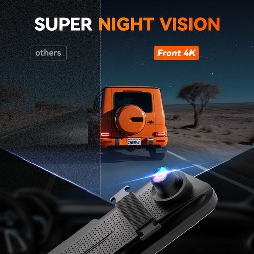WolfBox M40lite 4K 10" Dash Cam With Touch Screen, G-sensor, Loop Recording — image 4