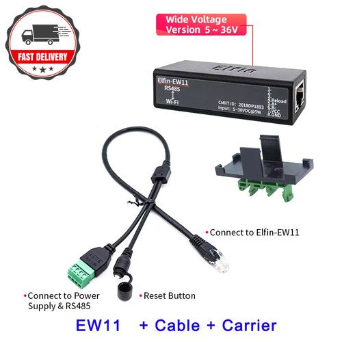 Serial Port RS485 to Wifi Server Converter IOT Device Elfin-Ew11A Support TCP Mo