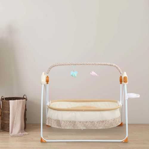 25KG Electric Bluetooth Auto-Swing Cot Baby Cradle Crib Infant Bed Rocking Chair — image 3