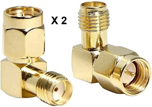 2x SMA Male Female Right 90 Degree Angle Elbow Adaptor's