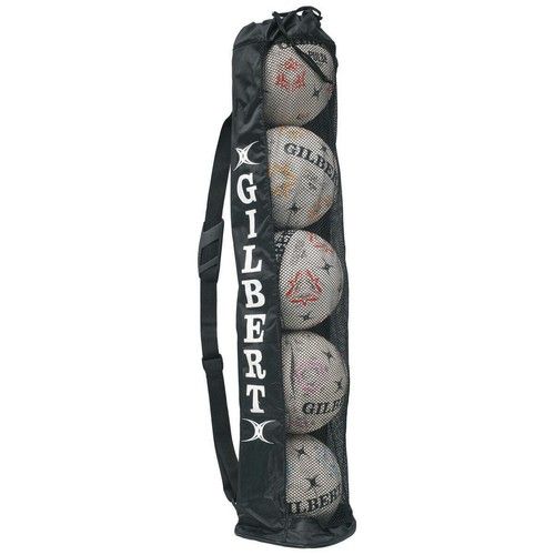 Gilbert Black Ball Tube Netball Rugby Gilbert 5 Ball Tubular Ball Holdall NEW