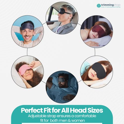 Eye Cover Sleeping Mask 3D Soft Padded Eye Mask Blackout Night Travel Blindfold — image 8