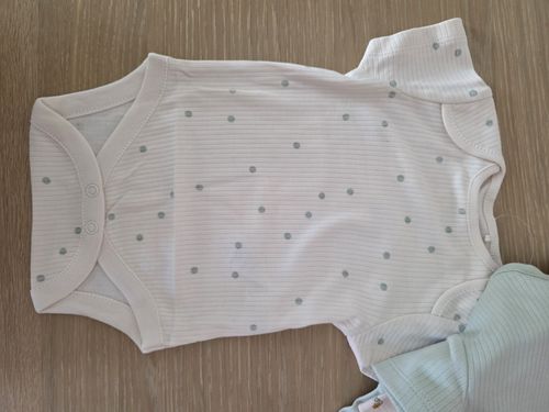 NEXT Baby Ribbed Bodysuit Vests 5 Pack 0-3 Months Multicolour BNWT — image 5