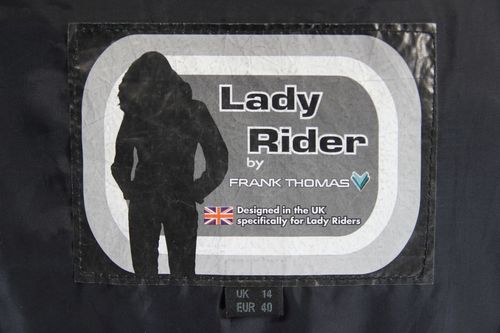 FRANK THOMAS FTL 222 LADY RIDER KHAKI LEATHER BIKER JACKET WITH CE ARMOUR SIZE14 — image 7