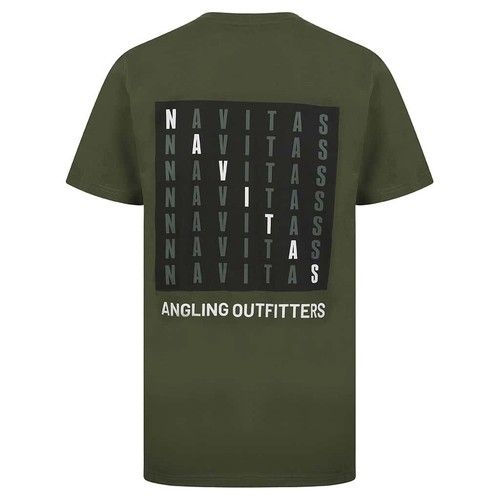 Navitas Block T-Shirt Tee -Green - All Sizes - Carp Fishing Camping Outdoor