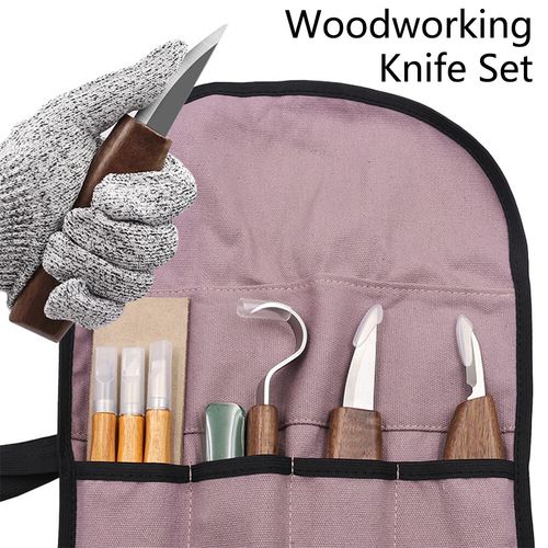 10x Wood Carving Tools Chisel Woodworking Whittling Cutter Chip Hand Tool kits — image 4