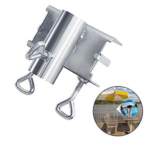 Galvanized Iron Balcony Umbrella Platform Adjustable Diameter Rust Resistant — image 3