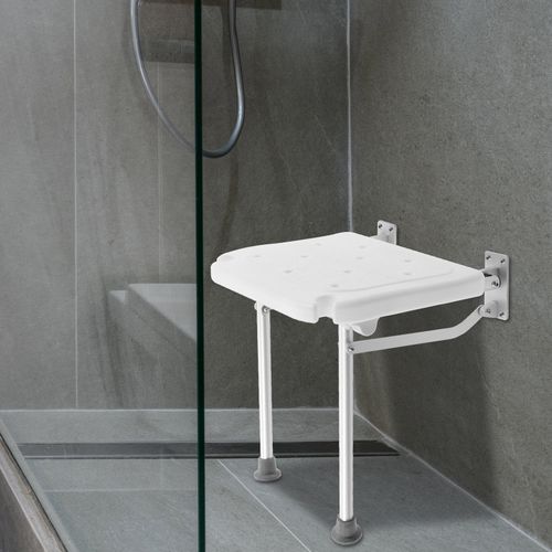 Folding Shower Seat for Wall Mount Bath Chair Shower Stool for Elderly Pregnant — image 1