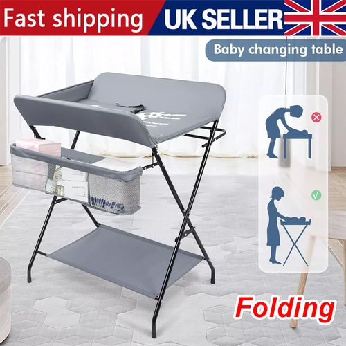 Folding Baby Changing Unit Table Station Changer Bed Storage Nursery Care Table — image 1