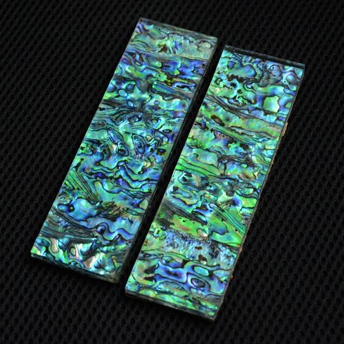 2pcs Abalone Shell Knife Handle Acrylic Scale Slabs Making Knives Plate Material — image 2