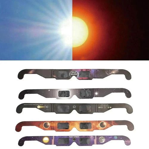 1x/5x/10x Solar Eclipse Glasses CE ISO Certified - Safe Sun Viewing UK Aug