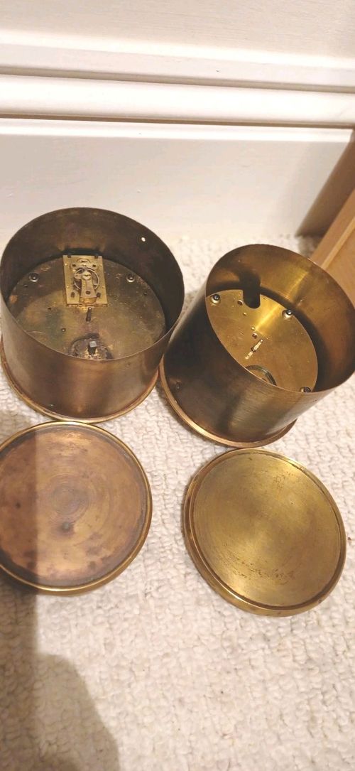 Two Antique Insert Clock Movements Dial, Springs,hands Etc For Spares Or Repairs — image 18