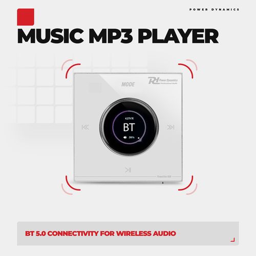Powerline B100W In Wall Bluetooth Amplifier Music System with LCD Display Panel — image 5