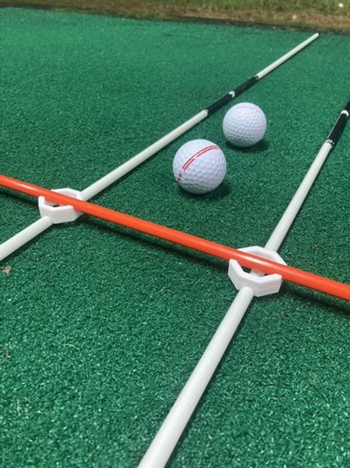 ‘Stick-Click’ Alignment Stick Setting Aid Pack. 6 ITEMS. Golf. Range. Practice.
