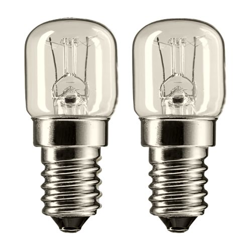 2 Pack Oven Bulbs Lamp Light Screw 15W 220-240V SES E14 300°c Bulb Cooker — image 2