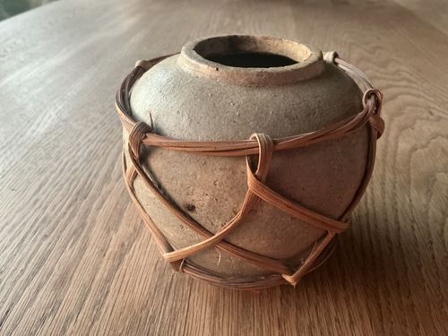 Antique 19th Century Provincial Chinese Stoneware Ginger Jar. — image 2