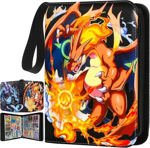 Trading Cards Album 900 Card Game Binder Book Collection Folder Hold for Pokemon