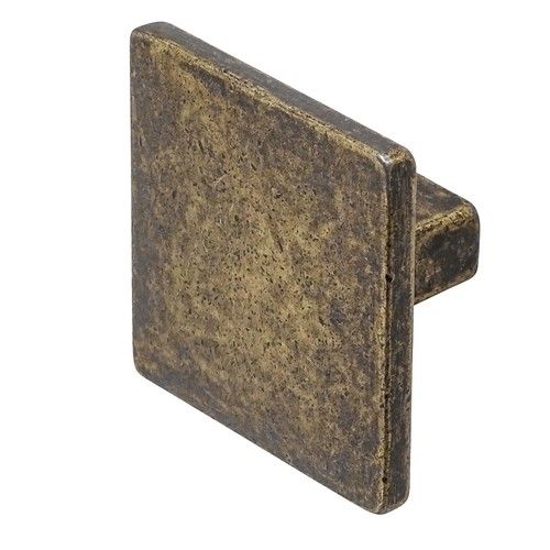 Square Drawer Knob 40mm Modern Cabinet Pull Handle Matte Black | 6-12-20 Pack