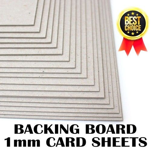 Greyboard  A6 A5 A4 A3 A2 Picture Mountboard Grey 1mm Thick Backing Board Cards