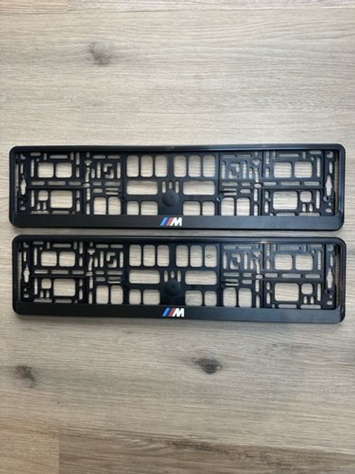 BMW Msport M Performance Number Plate Frames X2  Surrounds Holders UK Road legal