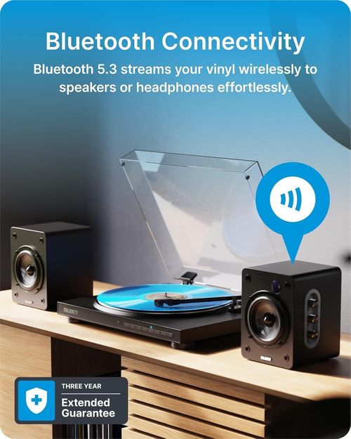 Majority Fully AUTOMATIC VINYL TURNTABLE USB Bluetooth — image 5