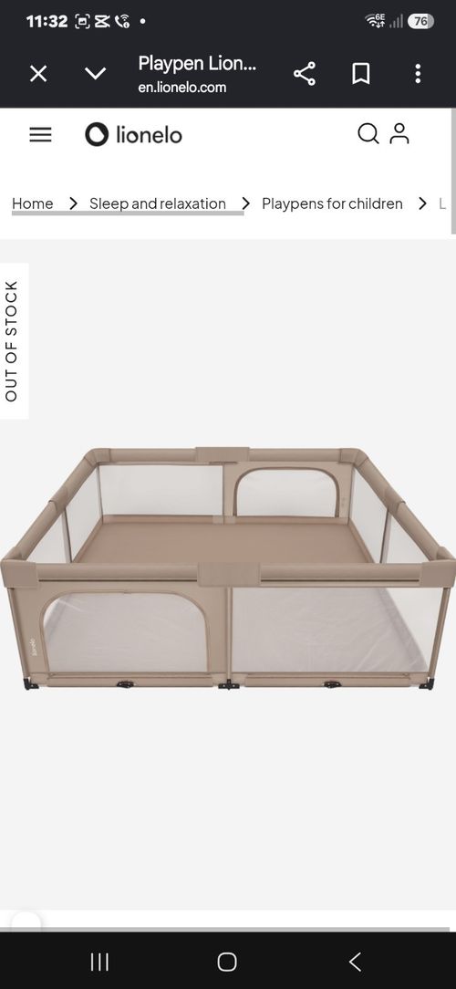 Lionelo Florence XL Easy Fold Large Baby Playpen 180 x 200 cm Foldable — image 10